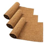 Forro de Coco, Forro para cestas Colgantes, de Coco para Plantas, Protección de Invierno para Plantas en Maceta, Alfombra de Tela para el Control de Malas Hierbas (3 Packs 100 * 30cm)