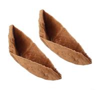 Forro de fibra de coco natural para cestas colgantes para flores de jardín y usos decorativos, con forma preformada para una fácil colocación y textura transpirable para la salud de las plantas (2