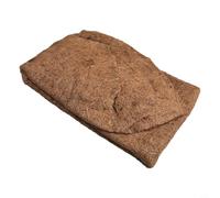 Forro de fibra de coco natural para colgar, forma de media luna montado en la pared, tapete de repuesto redondo para macetas, decoración de jardín (36 pulgadas)