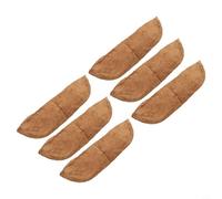 Forro de fibra de coco natural para plantar en interiores y exteriores, material biodegradable adecuado para varios entornos de jardín (6 piezas)