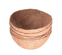 Forro de fibra de coco para macetas de pared de 14 pulgadas, 4 forros redondos de coco para cestas colgantes, decoración de jardín, macetas, solución de plantación ecológica