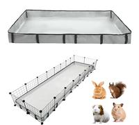 Forro de jaula de cobayas, base impermeable y lavable, también para conejos, conejos, chinchillas, erizos, hurones y otros animales pequeños (24 x 96 pulgadas)