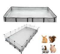 Forro de jaula de cobayas, base impermeable y lavable, también para conejos, conejos, chinchillas, erizos, hurones y otros animales pequeños (36 x 72 pulgadas)