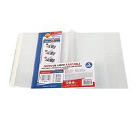 Forro de Libros Autoadhesivo, Ajustable y Transparente - Pack de 10 Forros 22x40 cm A5