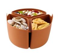 Forro de olla de cocción lenta, inserto de olla de cocción lenta antiadherente, divisor de ollas plegable de 3 compartimentos, utensilios de cocina resistentes al calor para cocinar en vacaciones