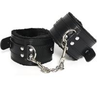Forro de Peluche, Guantes de Boxeo cómodos y duraderos, Dos bucles de Mano, Guantes de Cuero Negro, Pulseras de botón, Guantes cómodos
