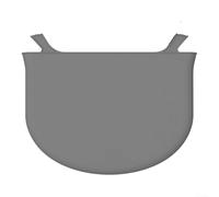 Forro de silicona de olla de cocción lenta para 6QT y 8QT, e inserto de cocción resistente al calor para una fácil limpieza (gris 6QT)