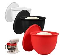 Forro de silicona, inserto de cuenco de silicona Kitchen Aid, forros de tazón de mezcla con tapas, cuencos de repuesto para batidora de soporte de 5 cuartos de galón, accesorios para mezcladora y