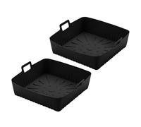 Forro de silicona para freidora de aire para Instant Vortex Plus 8.5L/horno de torre, forros grandes de 9 pulgadas para freidora de aire cuadrados, accesorios para freidora de aire LLIVEKIT 7L, Tefal