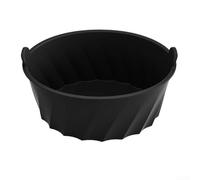 Forro de silicona para olla de cocción lenta ovalada de 6 8 cuartos de galón, resistente al calor y reutilizable, apto para lavavajillas, adecuado para varios aparatos de cocina (negro)