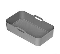 Forro de silicona reutilizable para AF500 DualZone FlexDrawer - Bandeja de horno que ahorra espacio, apta para lavavajillas, accesorio de cocina gris (gris)