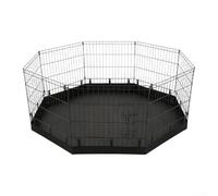 Forro de tela Oxford 600D para perreras de mascotas, diseñado para permanecer en su lugar bajo un uso regular y proporcionar protección de suelo a largo plazo (ocho lados)