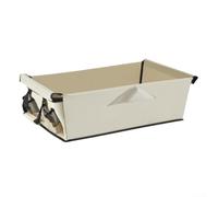 Forro de tela Oxford 600D, plegable para almacenamiento, con asas laterales para un fácil transporte, adecuado para vagones plegables delanteros y traseros (beige)