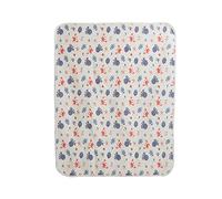 Forro Impermeable para Cambiador de bebés, Cambiador de pañales Lavable para bebés, colchoneta de Cambio de bebé de algodón Transpirable con núcleo Absorbente, 80 x 100 cm para Uso (Estilo del Mundo