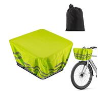 Forro para cesta de bicicleta, cubierta trasera de lluvia para bicicleta, protectora con tira reflectante para viajes diarios de larga distancia, ocio, de maletero, motocicleta, scooter