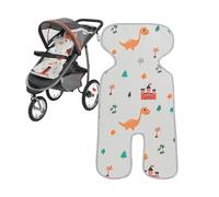 Forro para cochecito de bebé, almohadilla de refrigeración para cochecito de bebé, cojín de cubierta suave de seda de hielo, plegable, transpirable, forro de asiento de coche para niños y camping