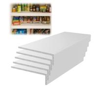 Forro para Estantes Cubiertas Blancas para Rejillas de Alambre, Cubierta para Estante de Despensa de Armario, Estante Decorativo Impermeable y Extraíble, Personalizado(5pcs,L40xW16"/102x41cm)