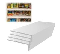 Forro para Estantes Cubiertas Blancas para Rejillas de Alambre, Cubierta para Estante de Despensa de Armario, Estante Decorativo Impermeable y Extraíble, Personalizado(4pcs,L40xW12"/102x30cm)