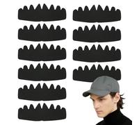 Forro para gorro, protector de banda para el sudor, almohadilla octogonal absorbente, juego de 10 piezas de protección contra manchas, 10.4 x 3.9 pulgadas, tira de control de olores para gorras