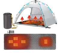 Forro para Saco De Dormir con Doble Calefacción, Almohadilla Térmica Eléctrica USB, Calentador para Acampar, Manta Calefactora Portátil para Clima Frío para Interiores Y Exteriores