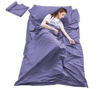Forro para saco de dormir, sábana de viaje para camping, sábana de hotel ligera, saco de dormir compacto, forros ligeros y transpirables, cá
