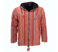 Forro Polar Cepillado Gheri Algodón con Capucha Chaqueta Cárdigan Nepal Clásico