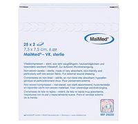 Forro polar comprime 7,5 x 7,5 cm estéril 6 x 25 x 2 piezas PZN 1280131