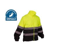 FORRO POLAR DE ALTA VISIBILIDAD MODELO ALTAIR AMARILLO Y AZUL TALLA M