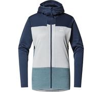 Forro polar HAGLÖFS ROC Flash Mid Hood Women (Tarn Blue/Concrete) Mujer
