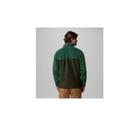 Columbia Steens Mountain Half Snap 2 - Sudadera de forro polar para hombre, color verde, bosque lluvioso, talla S