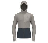 Forro polar Odlo MID LAYER HOODY FULL ZIP ASCENT (silver cloud - dark slate) hombre