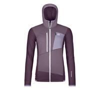 Forro polar Ortovox FLEECE GRID HOODY W (wild dark berry) Mujer