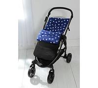 Forro polar saco/Cosy Toes Compatible con Buzz silla de paseo Quinny Moodd Mura Zapp azul Star/negro exterior