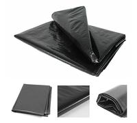 Forro suave para estanques, 4 x 7 m, 0,12 mm, HDEP, ideal para grandes estanques de peces, membrana flexible e impermeable para arroyos, fuentes y jardines acuáticos, color negro