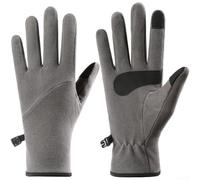 Forro térmico de guantes de esquí con función de autocalentamiento, compatibilidad con pantalla táctil y agarre antideslizante para un rendimiento fiable en climas fríos (L gris)