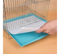 Forros absorbentes desechables para fondo de jaula de aves - Alfombrilla recortable y fácil de colocar - 100 piezas para pájaros y loros - Accesorio esencial para higiene y limpieza - Tamaño pequeño