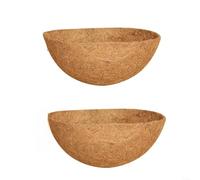 Forros de fibra de coco natural para cestas colgantes, forros redondos de repuesto para jardín, forros transpirables para cestas de flores, insertos degradables ecológicos para macetas (20 pulgadas)