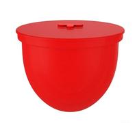 Forros de silicona aptos para lavavajillas de 6 cuartos para batidoras de pie con retención de forma consistente después de una exposición repetida al calor alto (rojo)