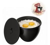 Forros De Silicona Para Batidora 5Qt Revestimiento De Silicona Para Batidora Lnserto Con Tapa De Silicona Lnserto De Cuenco De Silicona Para Batidoras KitchenAid Para Cake Batter Cookie Baking（negro)