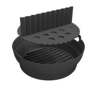 Forros de silicona para freidora de aire, 21,5 cm, inserto reutilizable antiadherente, con separadores, tapicería de silicona segura, para cocina, horno, restaurante, dormitorio, cacerola, cocina