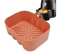 Forros de silicona para freidora de aire, bandeja de horno de silicona, resistente al calor, bandeja rectangular de alimenticio, ayuda para hornear para tostadora, cocina, restaurante de