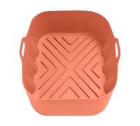 Forros de silicona para freidora de aire, forro de silicona para microondas, bandeja rectangular resistente al calor de grado alimenticio, ayuda para hornear para tostadora, cocina, restaurante de