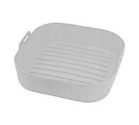 Forros de silicona para freidora de aire, hojas de silicona, insertos cuadrados para cesta de freidora de aire, para cocinar platos, verduras, pizza, salchichas, pasteles, papas fritas, tocino