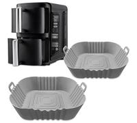 Forros de silicona para freidora de aire Ninja Double Stack 7.6L SL300UK: forros de silicona dobles para SL300UK, accesorios compatibles con Ninja DoubleStack SL300, SL201 y SL300EU FryEasy