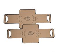 Forros de silicona para pan de pan, eslinga de transferencia sin masa, alfombrilla de horno reutilizable (gris)