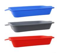 Forros de silicona reutilizables para parrillas Weber, paquete de 3, 8.6 x 6 x 1.57 pulgadas, resistentes al calor y aptos para lavavajillas, para bandejas de grasa de barbacoa fáciles de limpiar