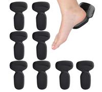 Forros de talón para zapatos de mujer, 8 piezas flexibles que absorben la humedad, insertos sueltos, protectores de tacón alto, para hombres y mujeres, zapatos planos, mocasines, botas, zapatos Mary