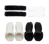 Forros mullidos para zapatos, 2 pares de forros para zapatos con fundas de banda para zapatos, forros extraíbles y lavables para zapatos, botas, pantuflas