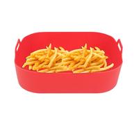 Forros para cesta de freidora de aire, tapetes reutilizables con asa, insertos cuadrados para cesta de freidora de aire, para microondas, cocina, platos de verduras, pizza, , tocino
