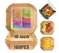 Forros para freidora de aire COSORI y Tefal Easy Fry Max, forros de papel pergamino para freidora de aire grande, forros de papel desechables a prueba de aceite, papel impermeable de grado alimenticio